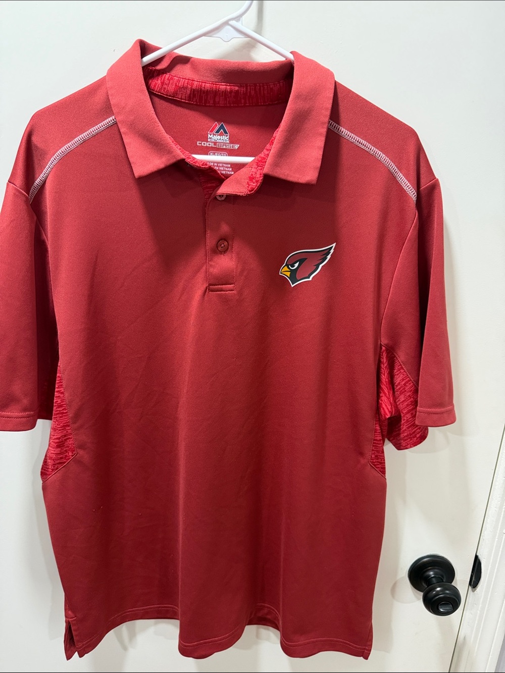 Majestic Red Arizona Cardinals Polo Shirt